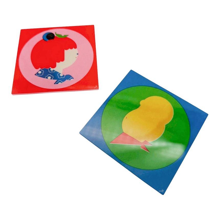 ぽこﾋﾟｰﾚﾄﾛｺｰｽﾀｰ (2枚ｾｯﾄ)